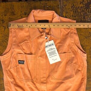 WildFang THE ESSENTIAL SLEEVELESS COVERALL in coral size Medium